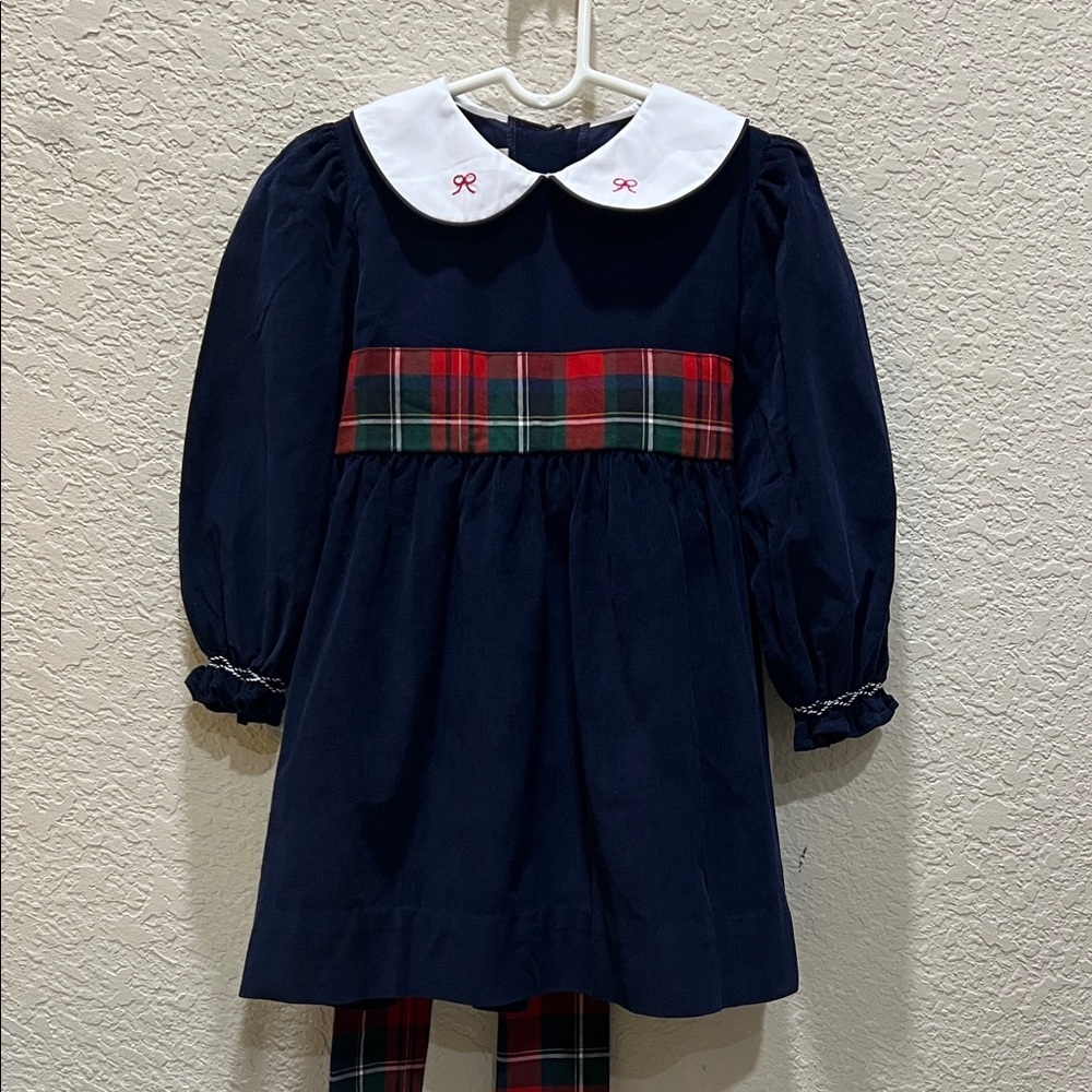 The Beaufort Bonnet Company Long Sleeve Cindy Lou Sash Dress size 4T